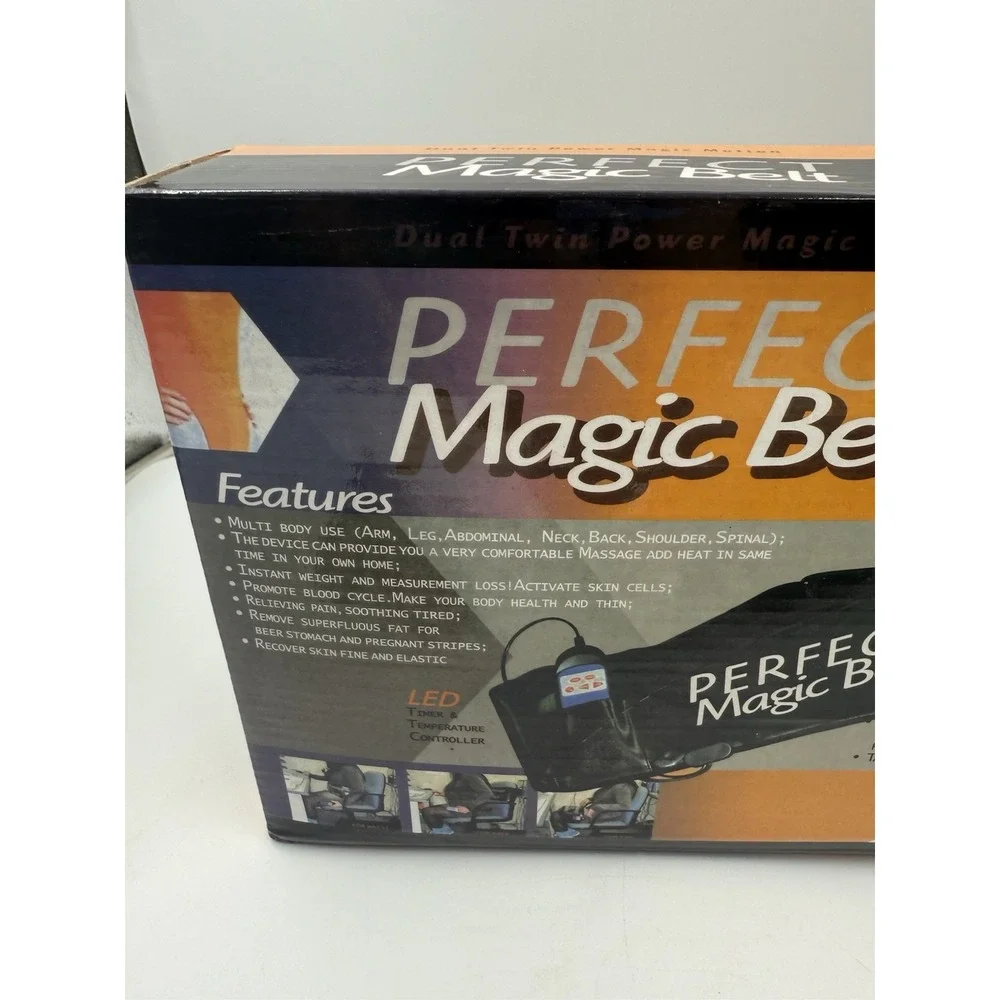 Belt Massager Perfect Magic‎ Belt Dual Twin Power Magic Motion Massage Fitness